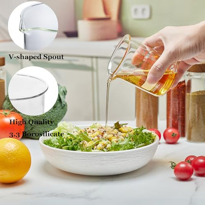 Ackers Mini Glass Measuring Beaker Set, Borosilicate, 2oz 4oz 8oz Measuring Cups - size: 60ml/120ml/250ml (2oz/4oz/8oz)