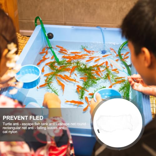 Turtle Tank Escape net Mini Fish Tank Round Fish Tank Decorative Fish net DIY Aquarium Sports Game Pouch