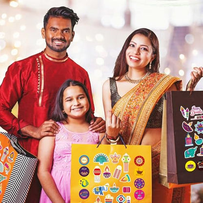 Happy Diwali Stickers, Deepavali Stickers Indian Festival of Lights - style: Diwali Stickers