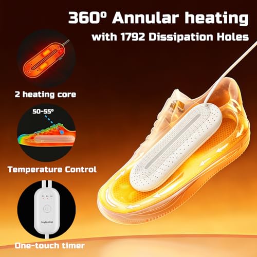 Electric Boot Dryer, Shoe Warmer with IC Controller, Footwear Travel Dryers Silent with 3/6/9 Hours Timer - color: Ivory