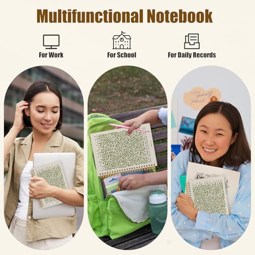 Likjad Christian Spiral Notebook Journal 5.5x8.3, Botanical Bible Scripture Journals for Writing, Religious Christian Gifts for Women, Bible Verse Hardcover Notebooks for Note Taking - color: Botanical Bible