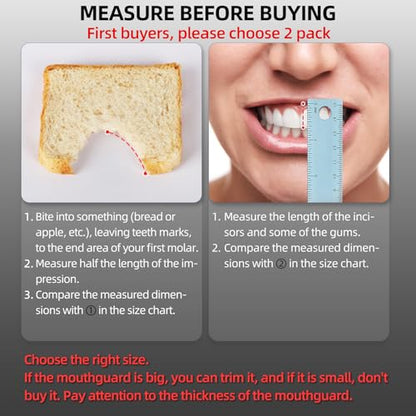 6 Pack Sports Mouthguard, Kids & Youth Mouth Guard with Case for Boxing, MMA, Hockey, Soccer, Basketball, Size S - size: Small (Under 7 Year old)