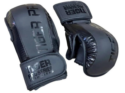 MMA Sparring Gloves with Extra Knuckle Padding, Leather Training Gloves for Grappling, Kickboxing & MMA Training - size: Small
