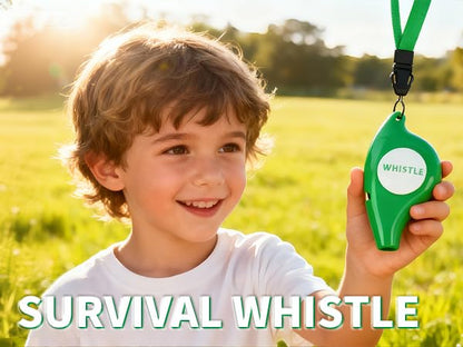 Explorer Kit Compass| Essential Outdoor Adventure Gear (Compass & Whistle Included) | Develops Sense of Direction. - color: Green-Whistle