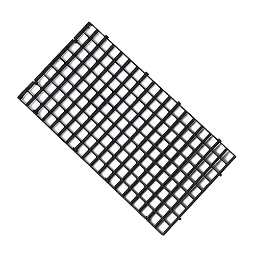 DOITOOL 6pcs Fish Segregation Board for Aquariums Black Net Hatchery for Fry Separation Increases Survival Rate Easy to Install Clamps