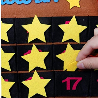 Eid Mubarak Countdown Calendar Ramadan Decorations Ramadan Advent Calendar with 30 Countdown Star