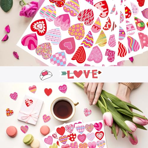 336 PCS Heart Stickers for Kids, Valentine Day Love Stickers - style: Valentine Stickers