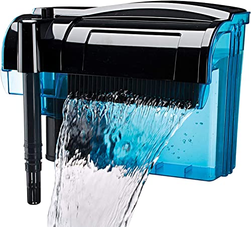 Penn-Plax Cascade 300 Power Filter – Hang-On Filter with Quad Filtration – Great for Freshwater and Saltwater Setups - size: Cascade 300