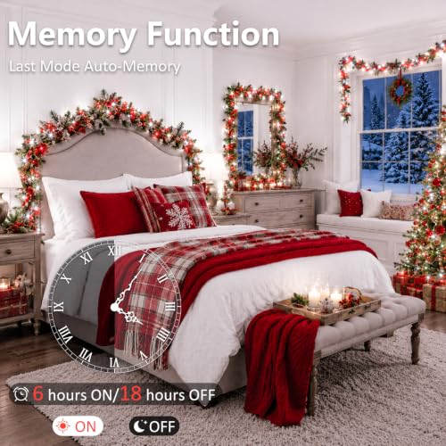 2 Pack 200 LED Battery Operated String Lights, Fairy Lights Red & White - color: Red and White, size: 2PK(100LED)