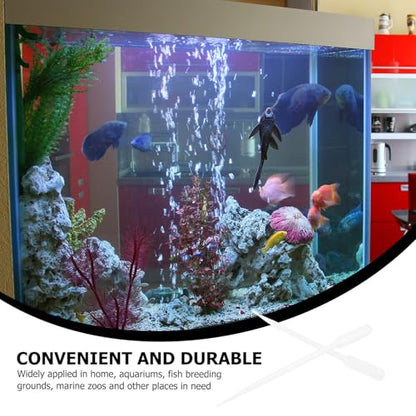 10pcs 5ml Brine Shrimp Feeders Long Plastic Tubes Coral Fish Feeding Tools Manual Suction Pipettes for Marine Aquarium Pet Supplies
