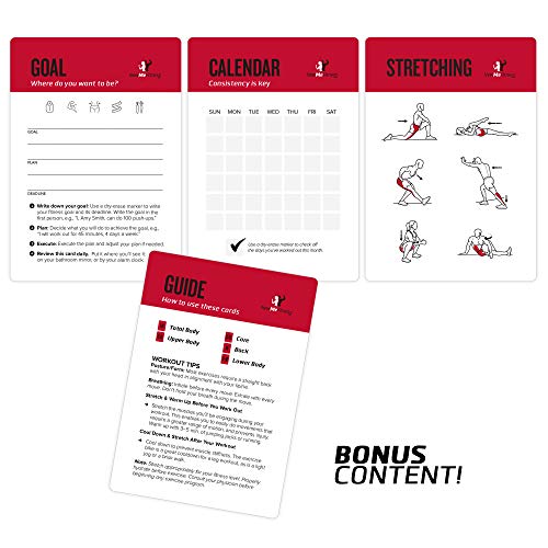 NewMe Fitness Medicine Ball Exercise Cards for Home Workouts, Workout Cards Deck for Women & Men, Beginner Fitness Guide to Training Exercises at Home or Gym - style: Medicine Ball