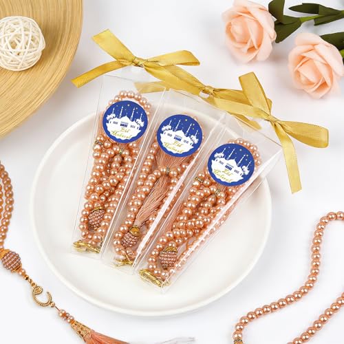 EUBUY 20 Set Islamic Prayer Rosary, Muslim Tasbih 99 Beads Allah & Muhammad Islamic Prayer Rosary Beads Bracelet for Men and Women