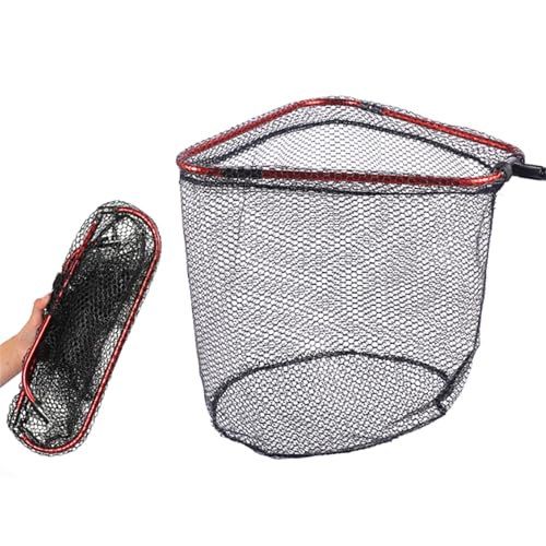 Aluminum Foldable Net Head Replacement Saltwater Fishing Tools Outdoor Landing Fishing 40cm / 60cm / 65cm - size: Large size 50X65cm
