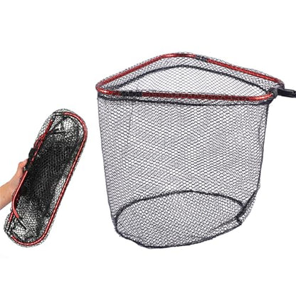 Aluminum Foldable Net Head Replacement Saltwater Fishing Tools Outdoor Landing Fishing 40cm / 60cm / 65cm - size: Small size 38X40cm