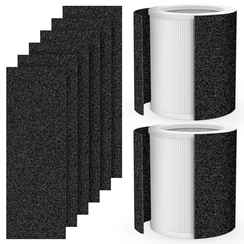 H-HF400-VP Filter Kit Compatible with Hunt-er H-HF400-VP H-PF400 | for Hunter Air Purifi-er Filters HP400 Series, 2+8 H-HF400 Filter - color: 2*HEPA Filter+ 8*Pre-Filters