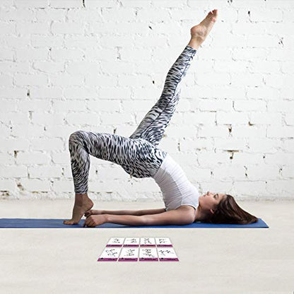 NewMe Fitness Pilates Workout Cards, Instructional Fitness Deck for Women & Men, Beginner Fitness Guide to Training Exercises at Home or Gym - style: Pilates