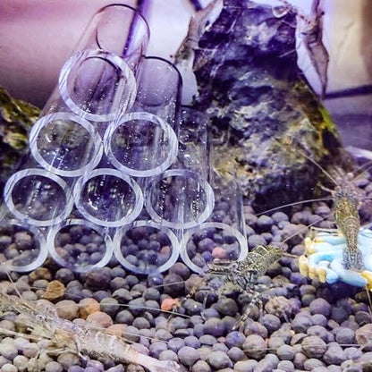 6-Tube Glass Breeding Tube & Shelter Aquarium Fish Tank Pipe Decor