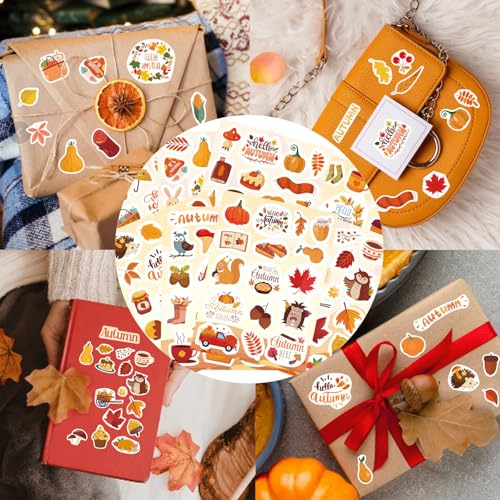 576 PCS Fall Stickers, Hello Autumn Stickers, Thanksgiving Games for Kids - style: Fall