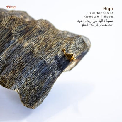 Chinese Natura Kynam Agarwood （Qinan Oud） - Boasts a Distinctly Unique Aroma, Ideal for Home Incense, Meditation & More | Sustainable Harvesting (Weight 20g -Upper Medium Grade -Block) - color: Weight 20g -Upper Medium Grade -Block