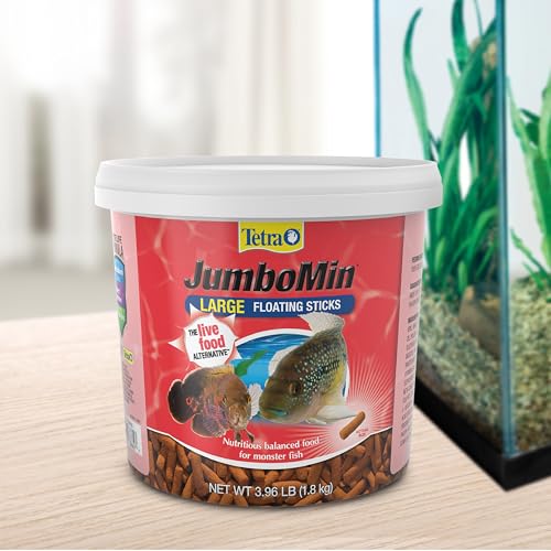 Tetra JumboMin Large Floating Sticks Fish Food for Monster Fish, 3.96 lbs | Daily Live Food Alternative For Large Aggressive Fish, Active Life Formula Supports Healthy Cells, Growth and Digestion - size: 3.96 Pound (Pack of 1)