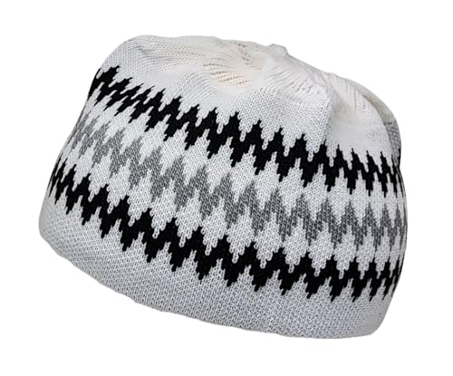 Set 4 Kufi Hat for Men Muslim AMN-225 Beanie Skull Cap Islam Taqiyah Takke Gift - color: Color Set 1