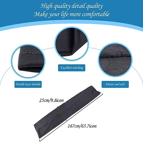 Turban Head Wrap Scarf,African Women' Soft Long Scarf Shawl Hair Bohemian Headwrap Stretch Headband Tie - color: Black