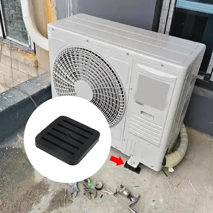MY MIRONEY 4PCS 2.8" Square Rubber Anti-Vibration Isolator Pads, Air Conditioner Shock Pads for Air Compressor, Air Conditioner Unit, HVAC, Treadmill - style: 2.8” Square