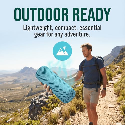 3 Count Cooling Sports Towels, Breathable Fast-Drying Towel for Workout, Hiking, Running & Fitness - color: Light Blue