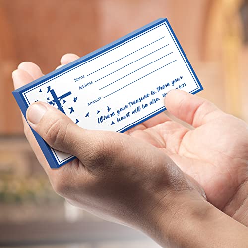 Woanger 500 Count Tithes and Offering Envelopes for Church Donation Envelope Bill Size Checks and Cash for Tithes and Offering(Pigeon) - style: Pigeon