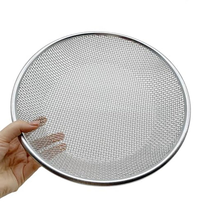 3 PCS Soil Sieve for Garen -12 inches Soil Sifter for Rocks Compost Suitable for 5 Gallon Drums 10mm，6mm，3mm