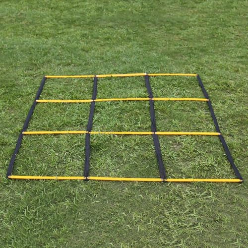 Multifunctional 9 Grids Agility Ladder for Sports Training Fitness and Footworks Drill Agility Train Ladder Enduring - color: Green