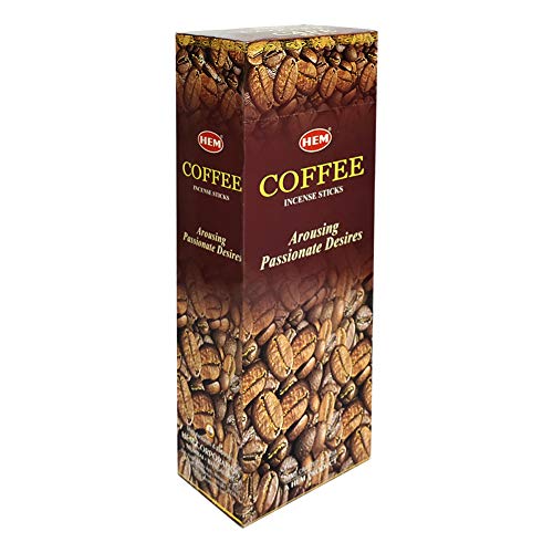 Coffee Incense Sticks and Incense Stick Holder Bundle Insence Insense Hem Incense Sticks - color: Coffee