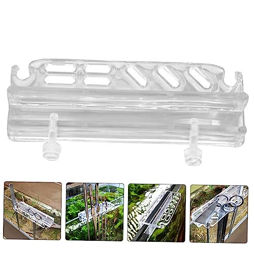LIOOBO Aquarium Cleaning Supplies Tool Holder Rack Water Grass Tool Organizer Easy Install for Fish Tanks