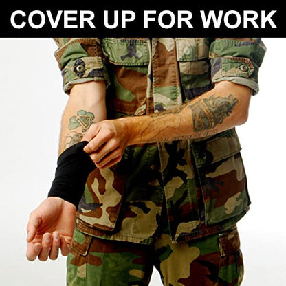 Tat2X Ink Armor Premium Half Arm Tattoo Cover Up Sleeve - No Slip Gripper - U.S. Made - color: Suntan, size: X-Small/Small (Pack of 1)