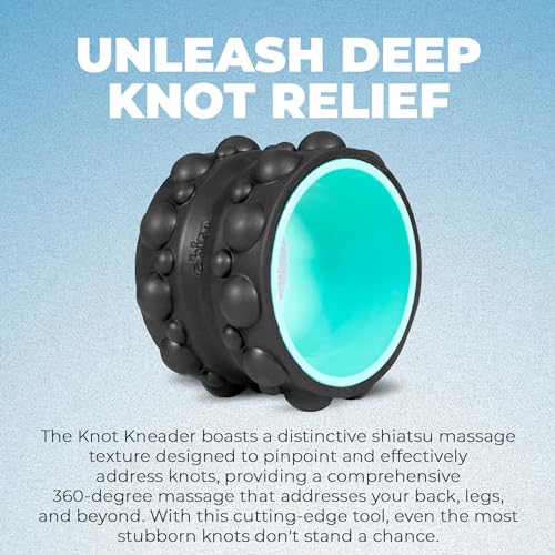 Chirp Wheel XR Knot Kneader - Firm Massage Roller, Shiatsu Thumb Massage, Muscle Release Tool for Knots &Tension Relief | High Density Foam for Physical Therapy & Relaxation, 500lbs Capacity, 6" Mint - size: 6 Inch Mint