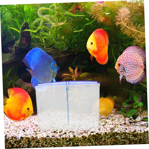 TOYANDONA Aquarium Fish Isolation Crate Breeding Box Oxygen System Fish Tank Divider Transport Container