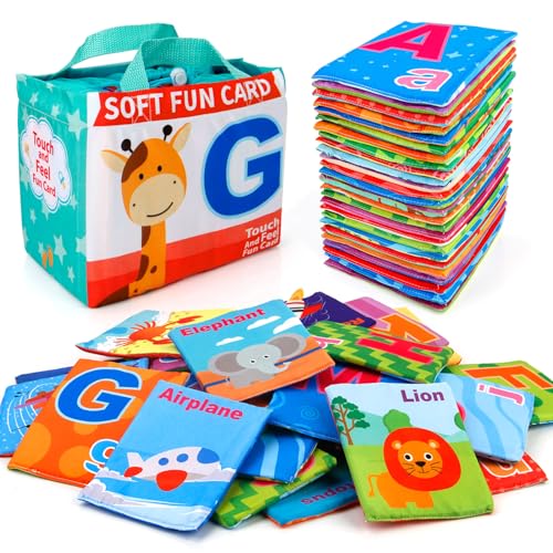 Mini Tudou Alphabet Flash Cards 26 PCS Soft ABC Learning Toys