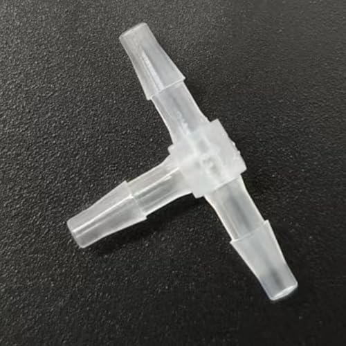 3 Way Tee Connector Equal Barbed T-Fitting 3 Way Hose Barb Adapter for Laboratory Biochemical Analytical Instruments Food Machinery Aquarium Equipment 100pc/pk (2.4mm 3/32'' Sq) - size: 2.4mm 3/32'' Sq
