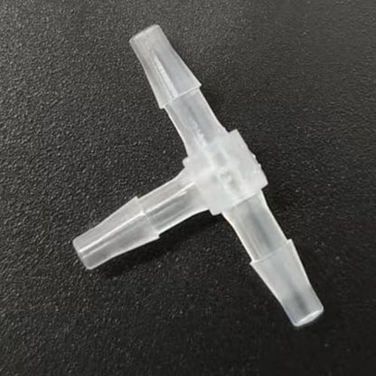 3 Way Tee Connector Equal Barbed T-Fitting 3 Way Hose Barb Adapter for Laboratory Biochemical Analytical Instruments Food Machinery Aquarium Equipment 100pc/pk (2.4mm 3/32'' Sq) - size: 2.4mm 3/32'' Sq