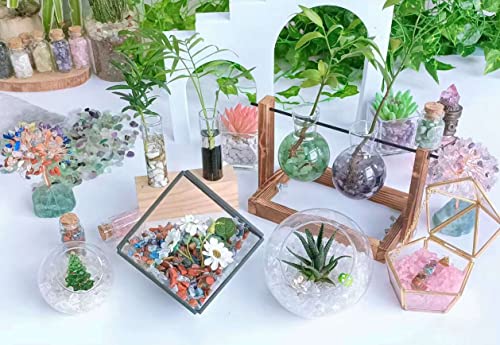 LAIDANLA Rose Quartz Crushed Stone Crystal Chips Bulk Natural Gemstones Healing Reiki Crystals Mini Quartz Vase Filler Aquarium Gravel 0.55lb - color: Pink-rose Quartz, size: 0.55 Pound-（0.28"-0.35"）