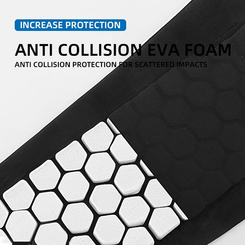 2 Pack Soccer Shin Guards Soccer Kids Adult, Soft Anti-Collision Soccer Shin Pad with EVA Honeycomb Pads, Shin Defender Shin Guard Sleeves - color: Black, size: Medium