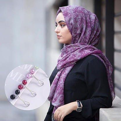 Joez Wonderful 24pc Cute Pearl Hijab Pins for Women, Shawl Scarf Clips & Pins for Muslim Hijab and Wedding Dress - color: 24pcs, 10 Colors
