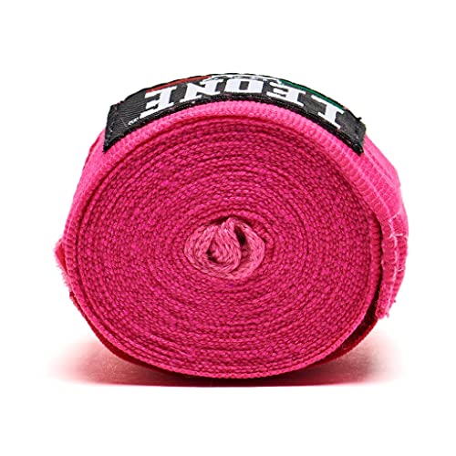 LEONE 1947, Hand Wraps Black - color: pink, size: 3,5 m