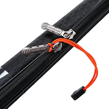 Foldable Fishing Rod Bag 45-Inches Durable Fishing Tackle Bag Storage Bag Portable Rod Tubes Rod Cases (Suit for 2-Piece 7-Feet Rod) - color: Black