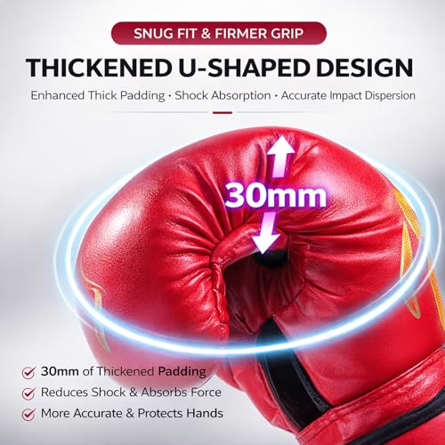 Boxing Gloves 4oz 6oz Youth Training Gloves for Punching Bag, Kickboxing & Muay Thai, Thick Padded Sparring Gloves for Boys & Girls Ages 5-13 Blue 1pcs