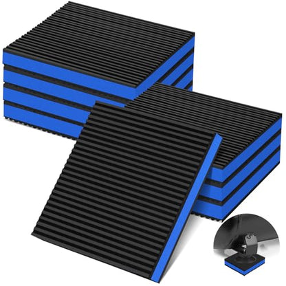 8 Pack Anti Vibration Pads for Washing Machine 6"x6"x7/8", Sound Isolation Vibrating Pad Ribbed Rubber Damping Mat EVA Center for Air Compressors, Conditioner, Treadmill, HVAC Washer Dryer - size: 6" - 8 Pack
