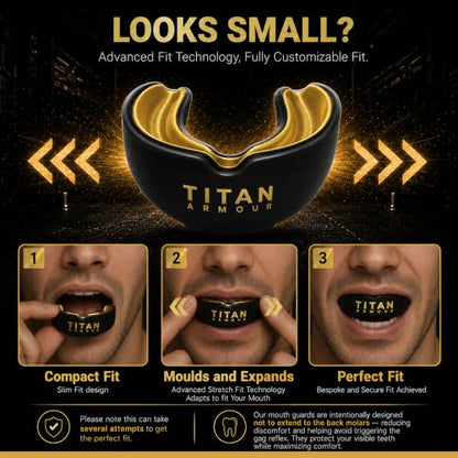 Mouth Guard Boxing, Dual-Layer Boil & Bite Mouthguard, Adult | Premium Dual-Layer | Case Included | Adult & Youth Custom-Fit Mouthpiece | Football, MMA, Hockey, Lacrosse, BJJ, Basketball - color: Gold, size: Junior Under 11