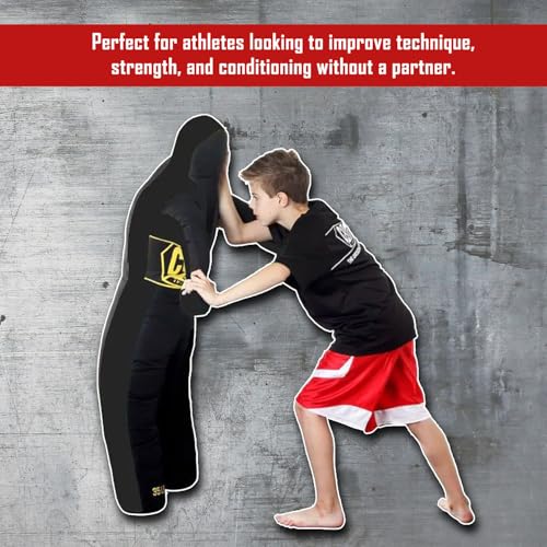 Combat Sports Legged Grappling Dummy – 35 to 140 lb Nylon Training Partner for MMA, Jiu-Jitsu, Wrestling, Takedowns, Throws, Submissions & Striking - size: New, 35 lbs