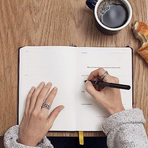 Planner 2024-2025 Daily Weekly and Monthly - Academic Planner July 2024-June 2025-5" x 8" with Floral Cover with Twin-Wire Binding - Effectively Manage Your Time - Dark Blue - color: 2024-A-Dark Blue