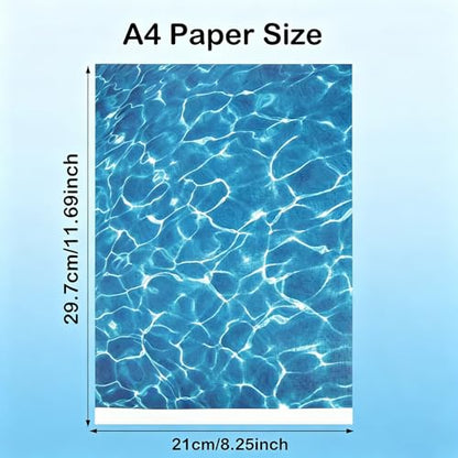 5pcs Ripple Water Stickers, Water Paper | Self-Adhesive Fake Water, Ocean Diorama Scene Stickers for Lakes, Rivers, Miniature Home Decor
